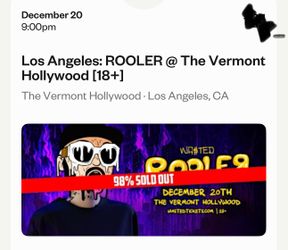 Rooler Ticket Final Tier For Sale