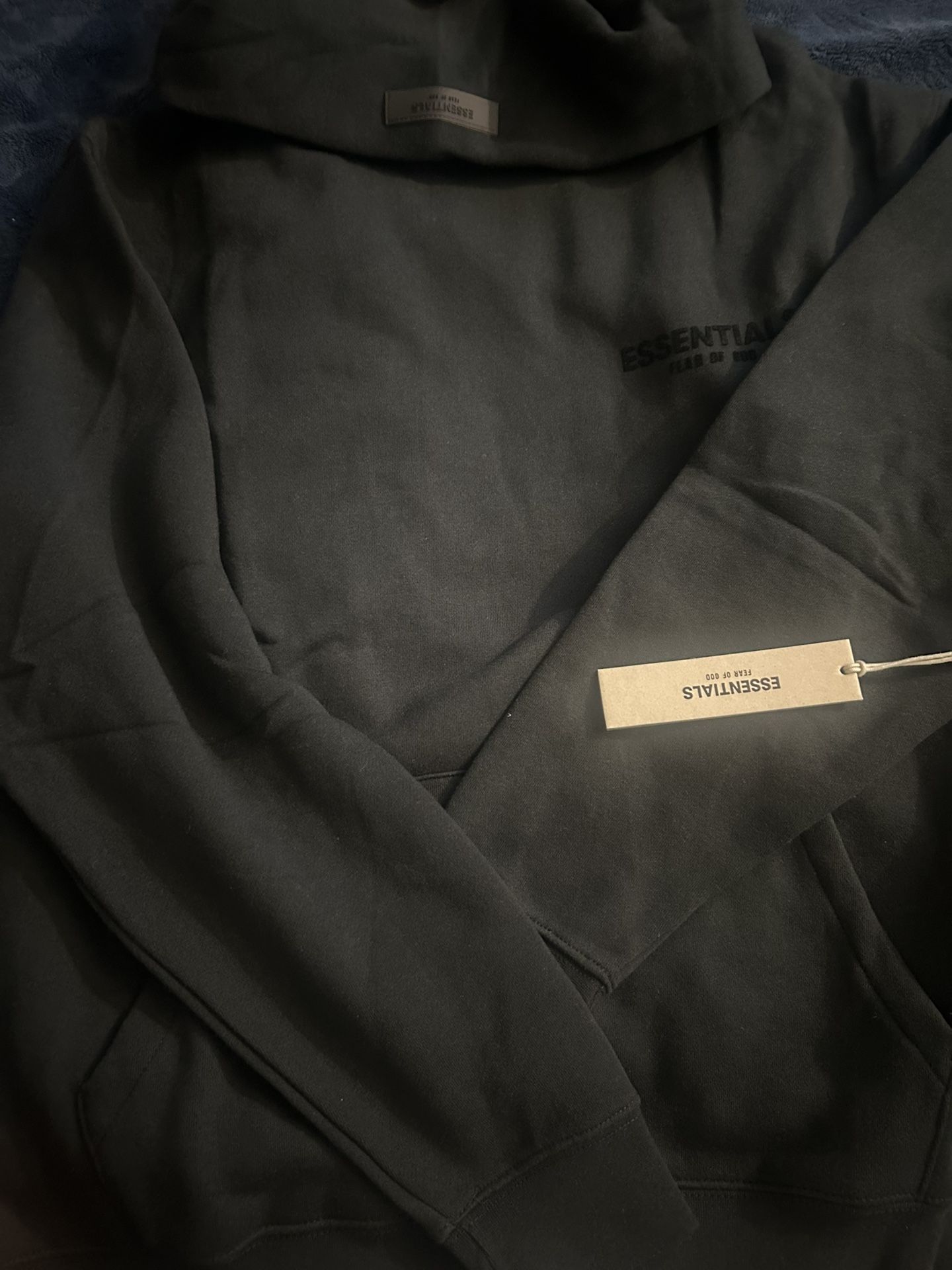 Black Essentials Hoodie