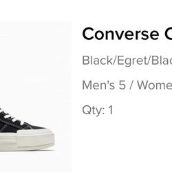 Converse Men’s size 5/ Women’s size 6.5