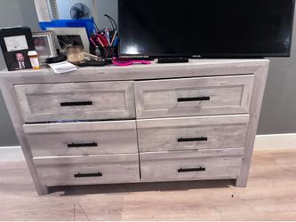 Dresser with mirror