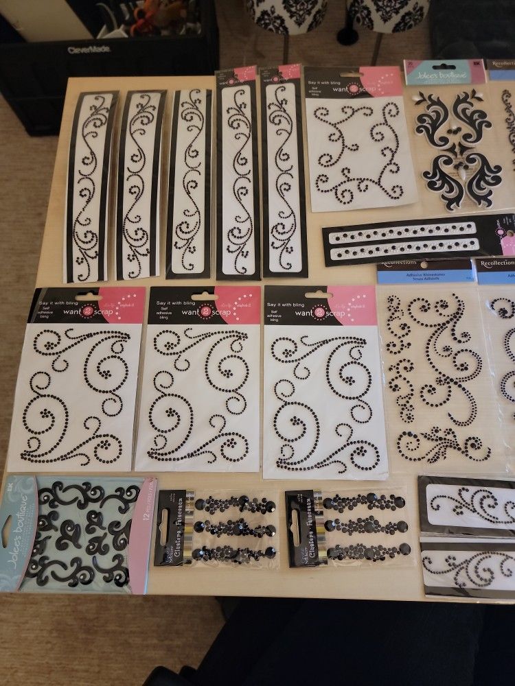 Rhinestone Stickers - Scrapbooking