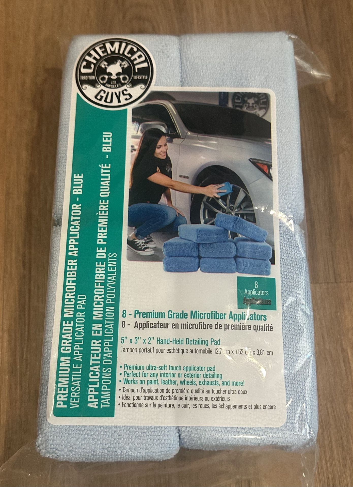 Chemical Guys 8 Pack Premium Grade Microfiber Applicators New