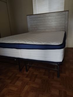 Mattress and frame an headboard