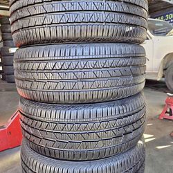 255/45/20 continental vendo un set de llantas usadas excelente condiciones de vida las 4 ✅🤩