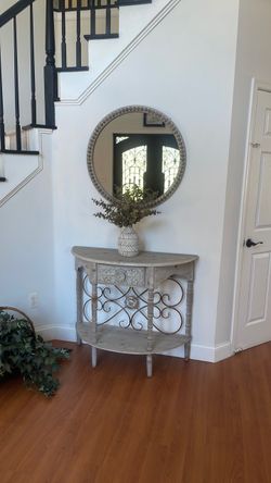 Mirror and table