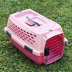 Petmate Kennel Cab Pink Portable 1 Door Pet Dog Cat Travel Carrier Crate