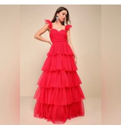 Lulus red dress sz large/ Lydia deetz beetlejuice Halloween costume