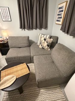 FREE Gray Modular Sectional Sofa with Chaise Couch