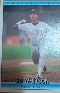 Ed whitson 1992 base ballcard