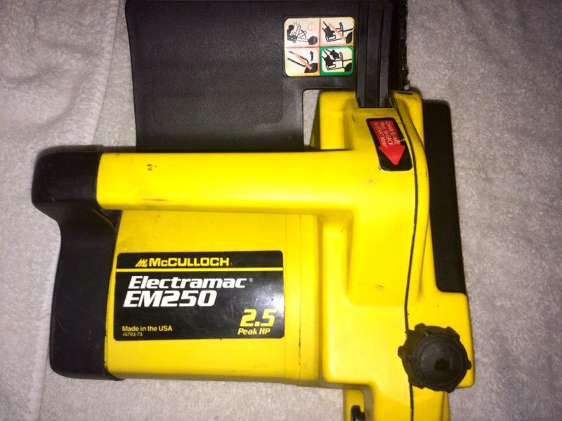Mcculloch electramac em250 outlet