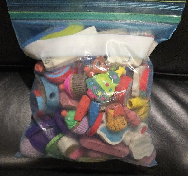 2 Pounds Of Erasers
Used
