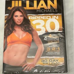 Jillian Michaels Workout “ripped In 30” 4 Workouts DVD Fitness Exercise  