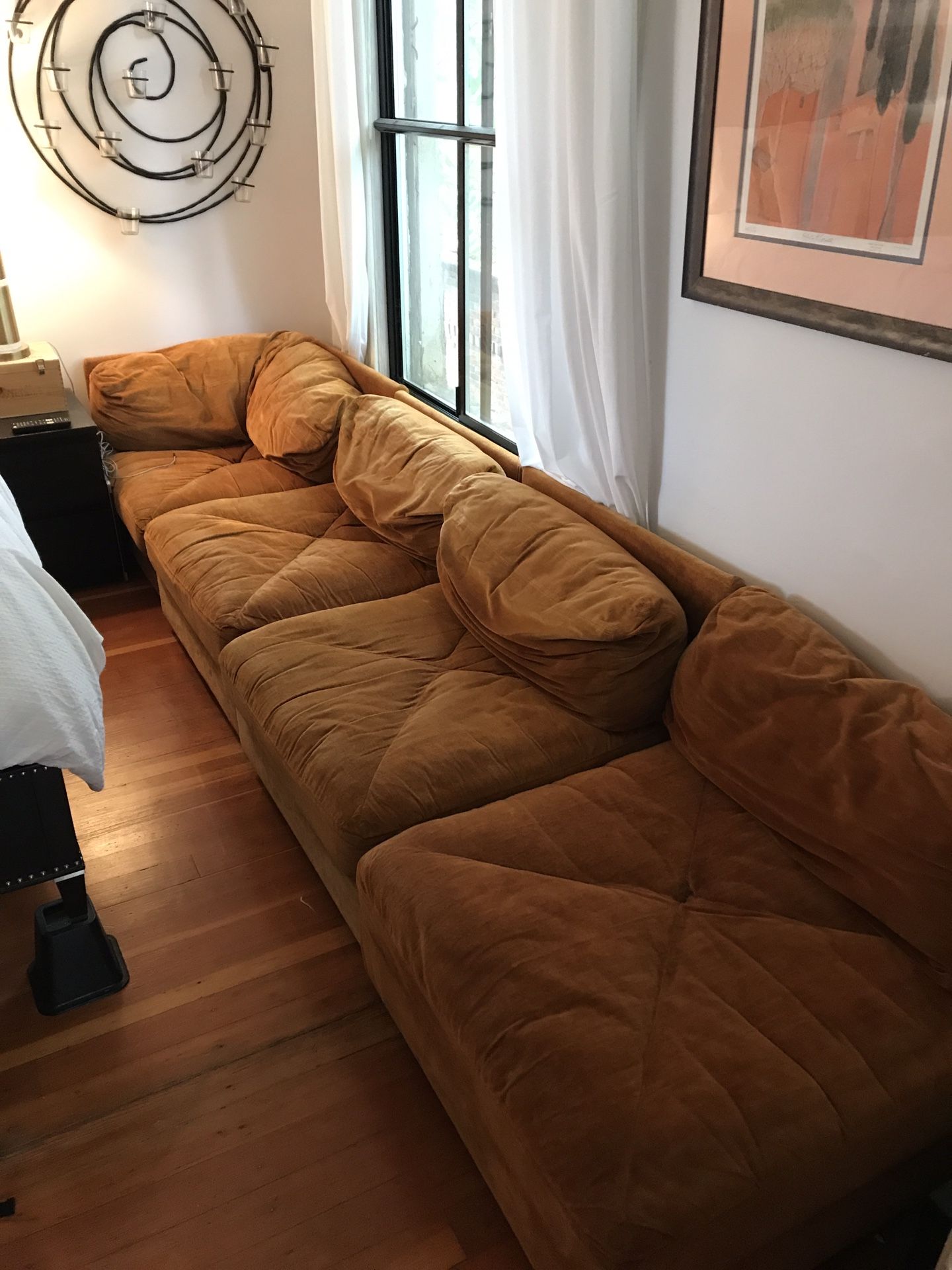 Selig Monroe Mid-Century sectional couch