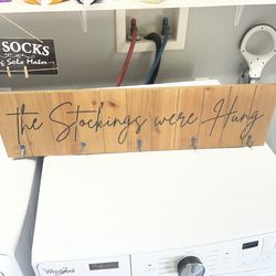 Wooden Stocking Holder