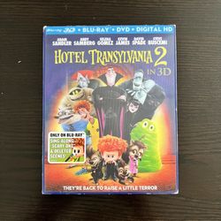 Hotel Transylvania 2 3D Blu-Ray, Blu-Ray, Digital Copy Movies w/ Slipcover