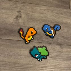 Gen 1 Starters Pokemon Perler Bead
