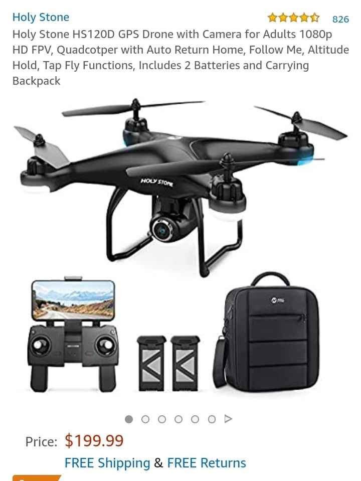 New HS120D Drone with Carrying Case