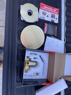 Gold Shower Faucet Set