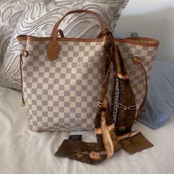 Louis Vuitton Tote With Scarf 