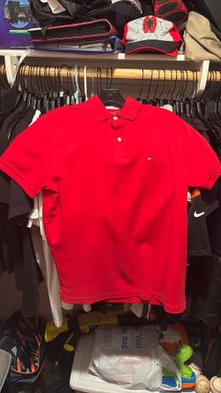 tommy hilfiger polo red size S