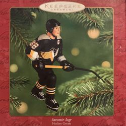Jaromir Jagr 2001 Pittsburgh Penguins Hallmark Christmas ornament