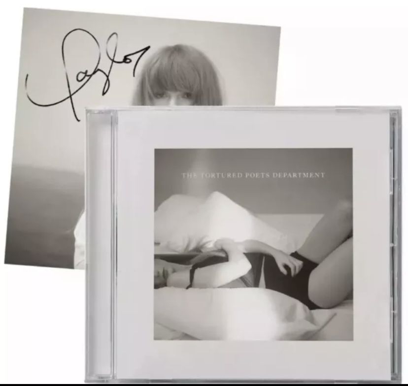 Taylor Swift TTPD  CD The Manuscript with Hand SIGNED Photo✅ 