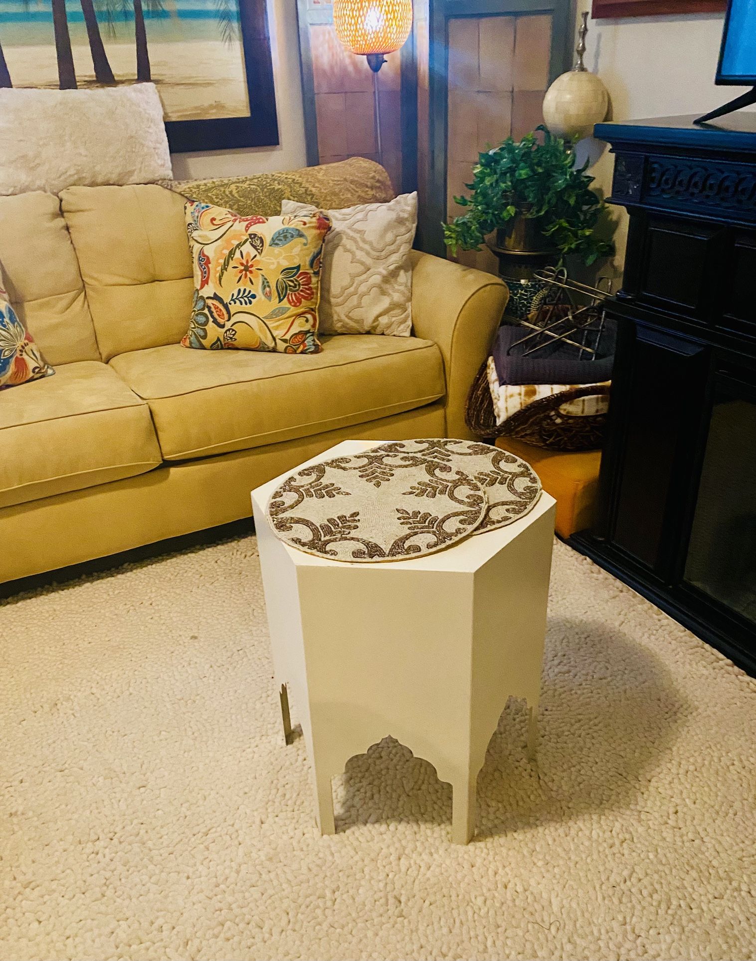 Boho Moroccan Themed Coffee Table