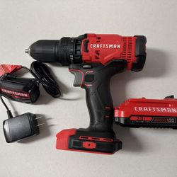 CRAFTSMAN V20 Cordless Drill/Driver Kit, 1/2 inch, Battery and Charger Included