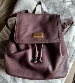 Marc Jacobs Wine Colored Leather Backpack