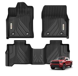 Floor Mats for 22-26 Toyota Tundra Front & Rear Row