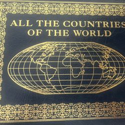 ALL THE COUNTRIES OF THE WORLD Leather Bound 