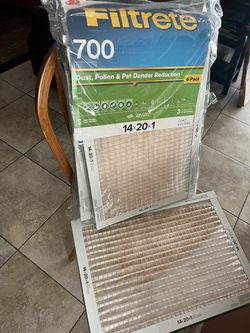 3M New 14x20x1” Filters.  6-Pack