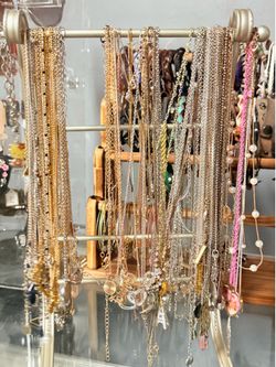 Gold & silver tone chain necklace