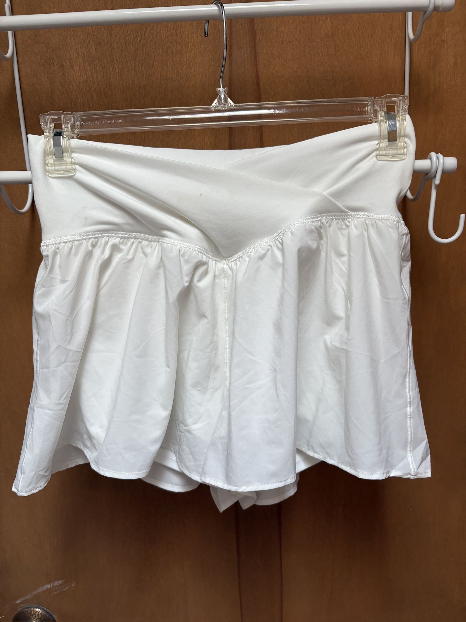 Aerie Offline Women's White Flowy Short Tennis Skirt Skort Size Large