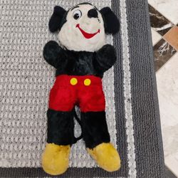 Rare Vintage 1950s Plush Mickey Mouse 18 " Walt Disney Productions 