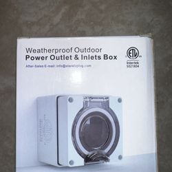 POWER OUTLET.  STARELO 50Amp RV Power Outlet Box,NEMA 14-50R Receptacle 125/250Volt,Outdoor dustproof and weatherproof for RVs, electric vehicles, gen