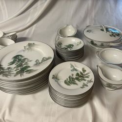 Mid Century Noritaki China (Japan Ming Tree)72 Pcs