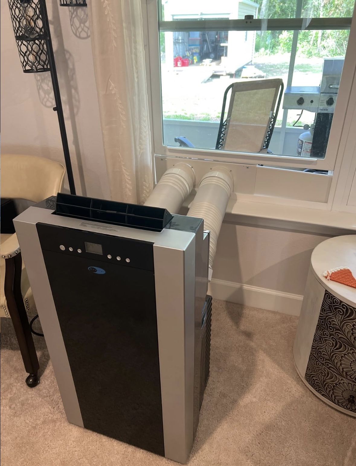 Whynter Portable Air Conditioner 14,000 BTU with Dual Hose Dehumidifier & Cooling Fan for 500 Sq Ft Rooms,