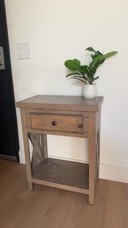 Wood Side Table / Nightstand – $40