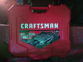 Craftsmen 81 Piece SAE/METRIC RACHET SET 