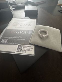 Custom s925 silver mossinite ring.