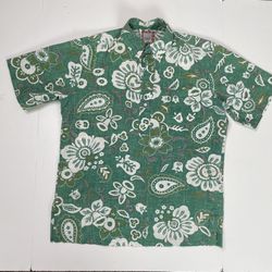 Reyn Spooner Pullover shirt M Hawaiian Commemorative Classics Floral