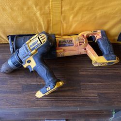 DeWalt 20 V hammer drill and saw saw only