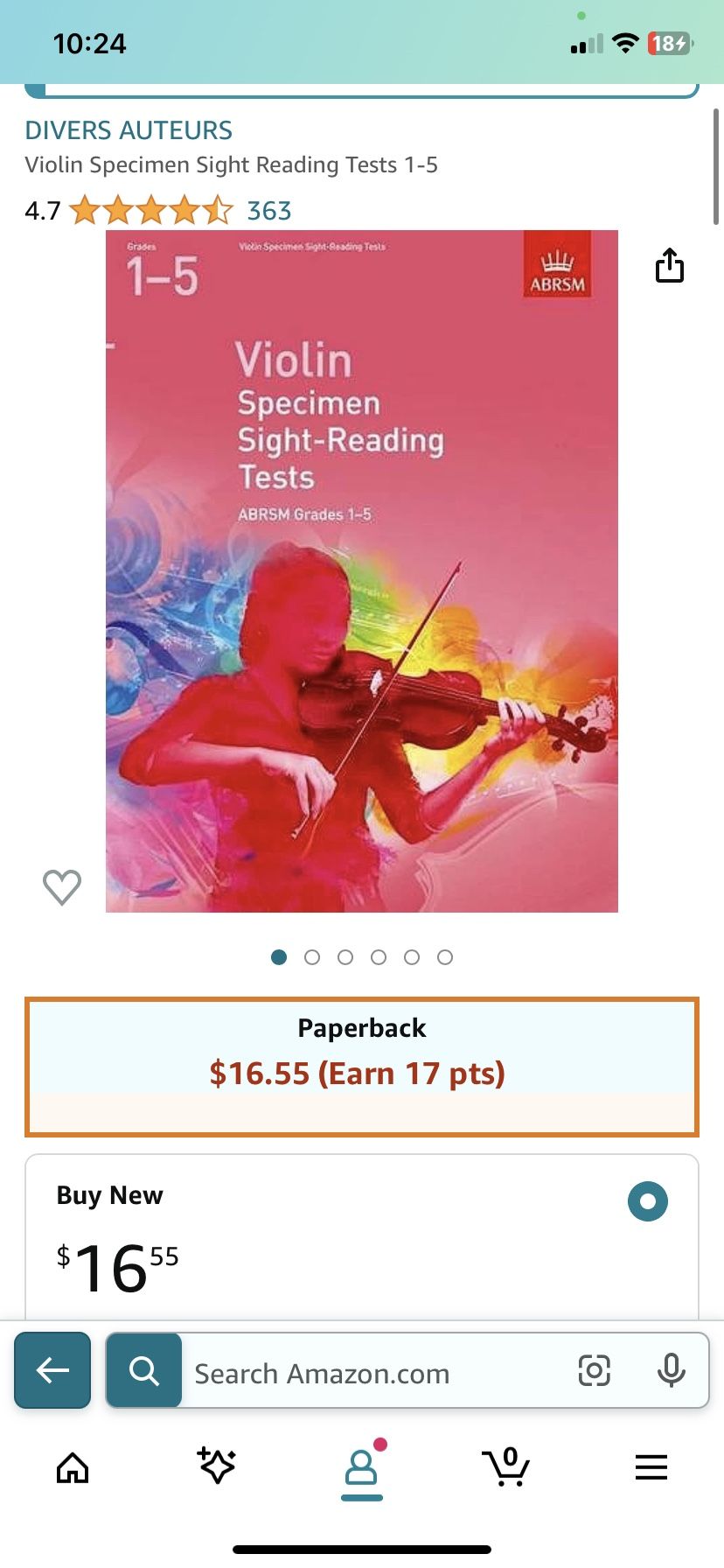 ABRSM Grade 1-5 Violin Specimen Sight-Reading Test