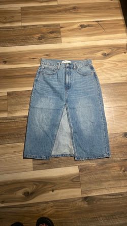 Denim forum jean skirt