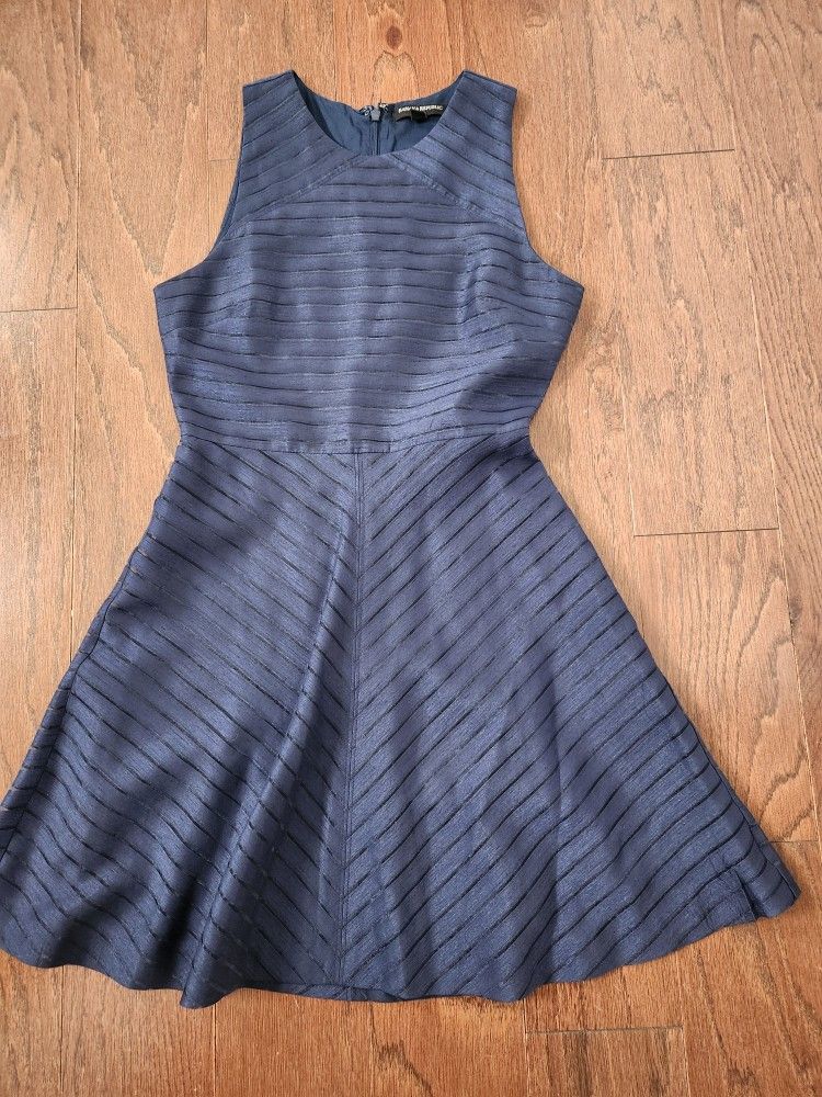 Navy Blue Mini Dress 0P Petitie Banana Republic