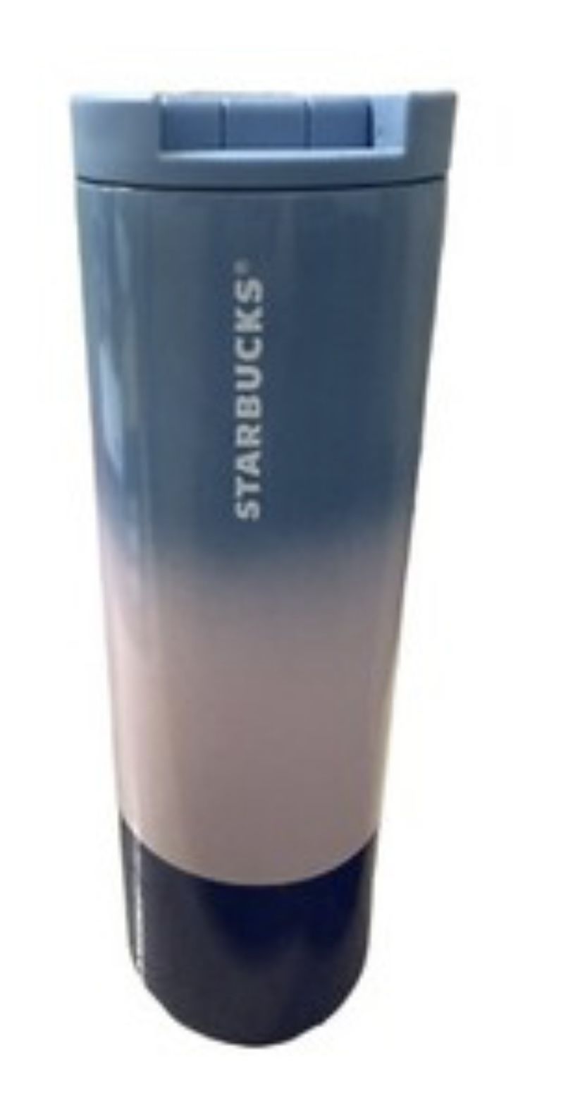 Starbucks Metal Blue/Purple Ombre Travel Mug!