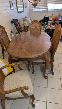 Brown dining room table