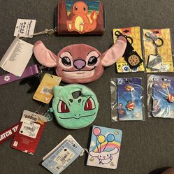 Coin Purses Wallet Keychains and Superman Necklaces All New 