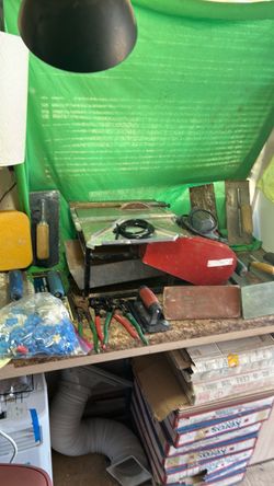 Ceramic Tile Cutter plus trowels and tools